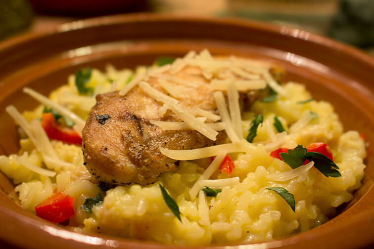 RISOTTO DE POLLO