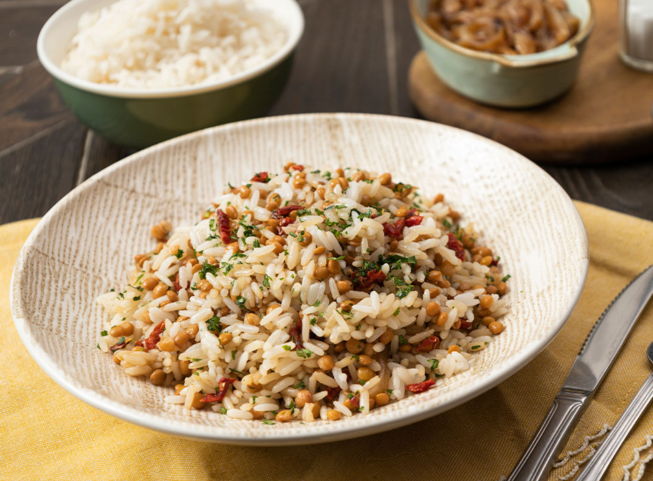 Arroz con Lentejas (Mujaddara)