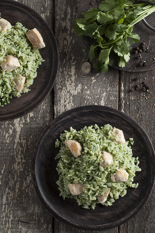 Arroz con Cilantro y Pollo