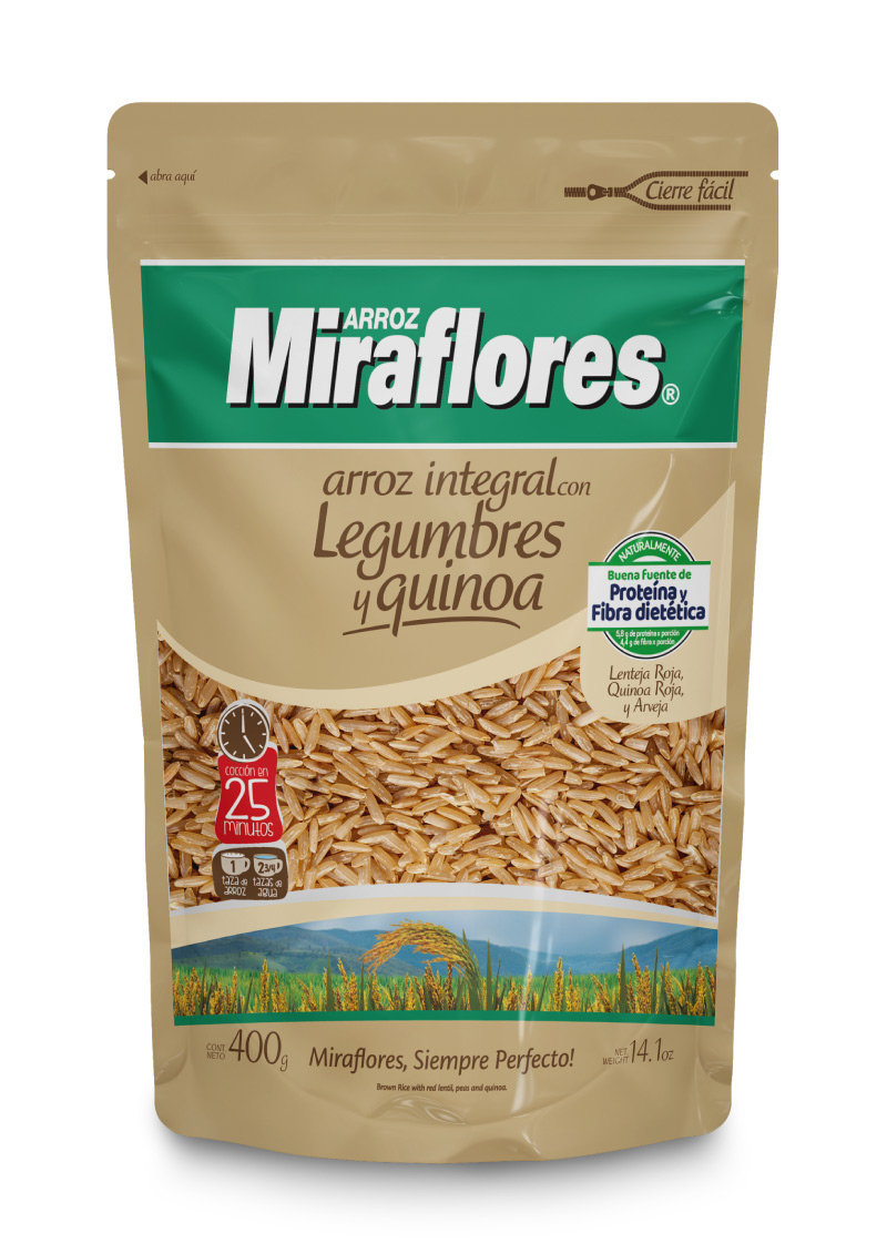 ARROZ INTEGRAL CON LEGUMBRES Y QUINOA